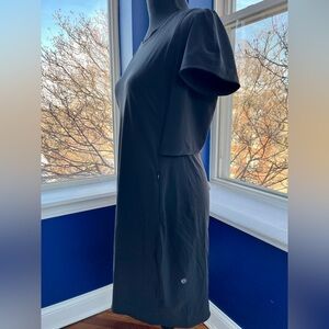 Lululemon Vented-Back Short Sleeve Activewear Dress w/ Zip Pockets
